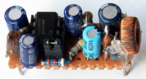 Photo of electret amplifier module